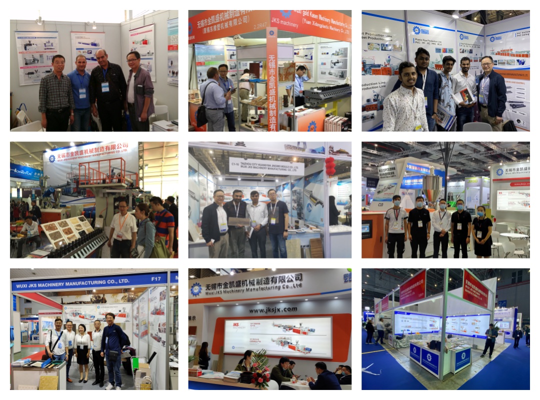 JKS Machinery international exhibition show, communicating with global customers