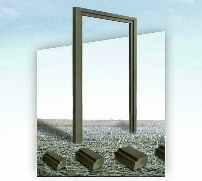 wpc door frame profile display