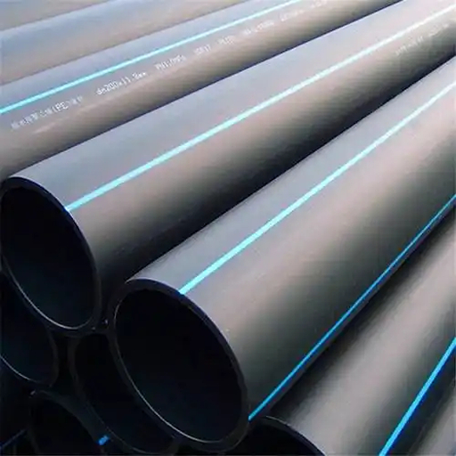 black hdpe solid wall pressure pipe for potable water supply