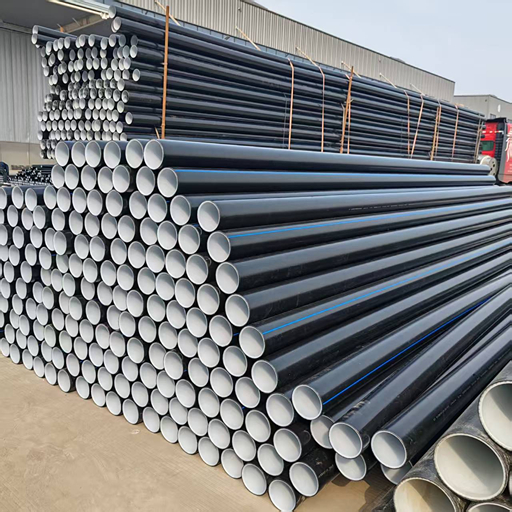 bulk stacked steel wire mesh reinforced hdpe composite pipes