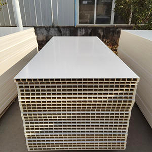 stacked white pvc hollow door panel for livestock partition and construction