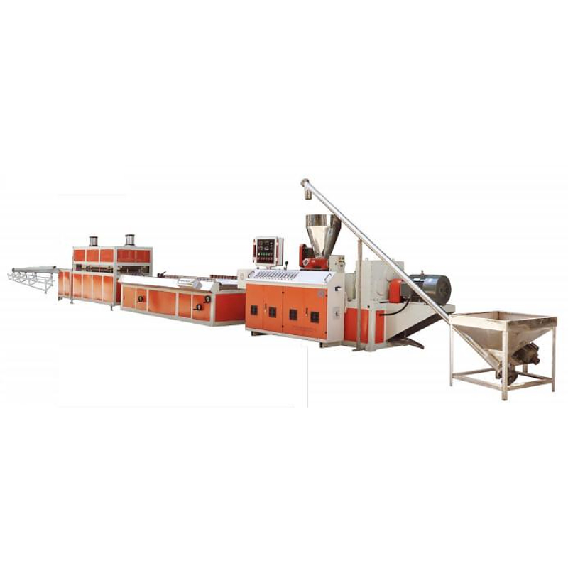 PVC WPC Fluted Grille Decorative Profile Production Line