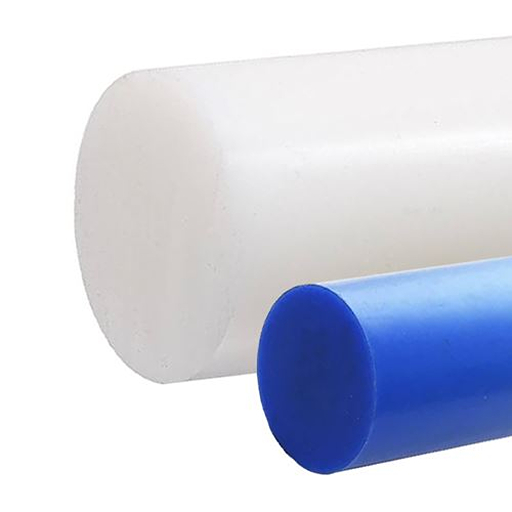 blue and white solid pa pom plastic rod samples